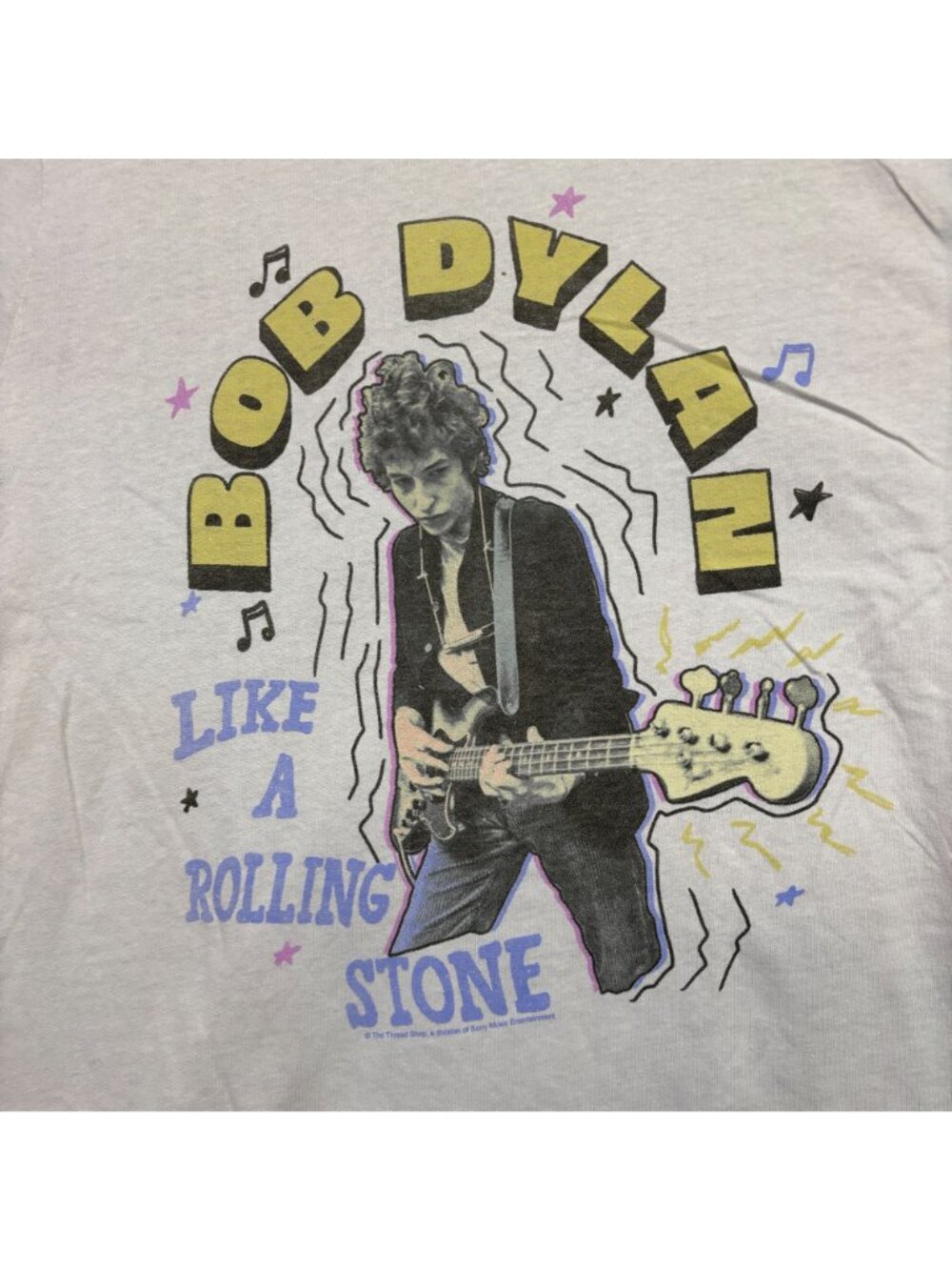 Bob Dylan Like A Rolling Stone Poster Folk Rock Icon Tee XL - Picture 2 of 4